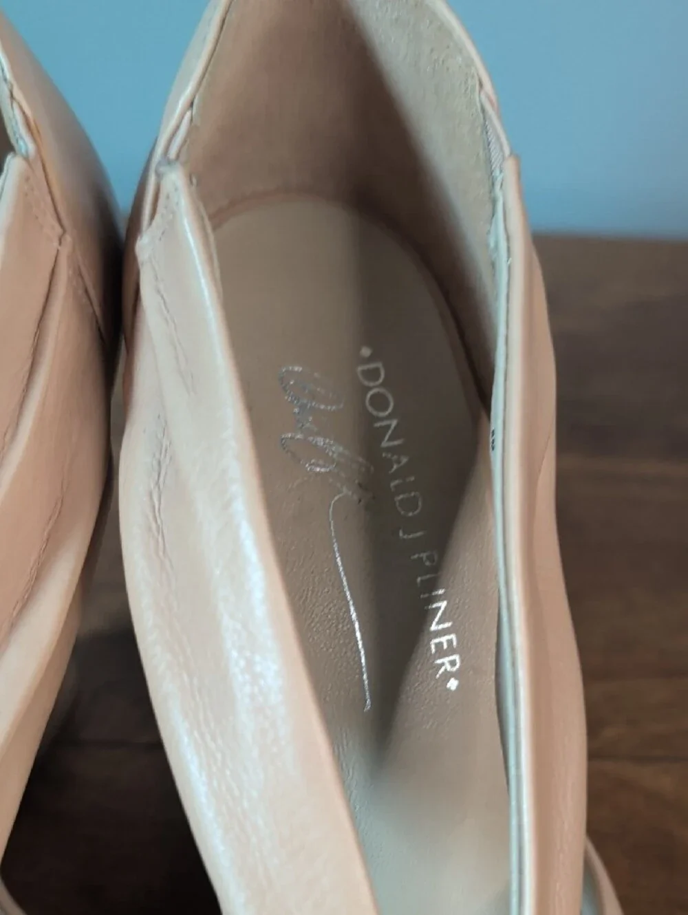 Donald J Pliner Blush Knot Peep-Toe Wedge Heels